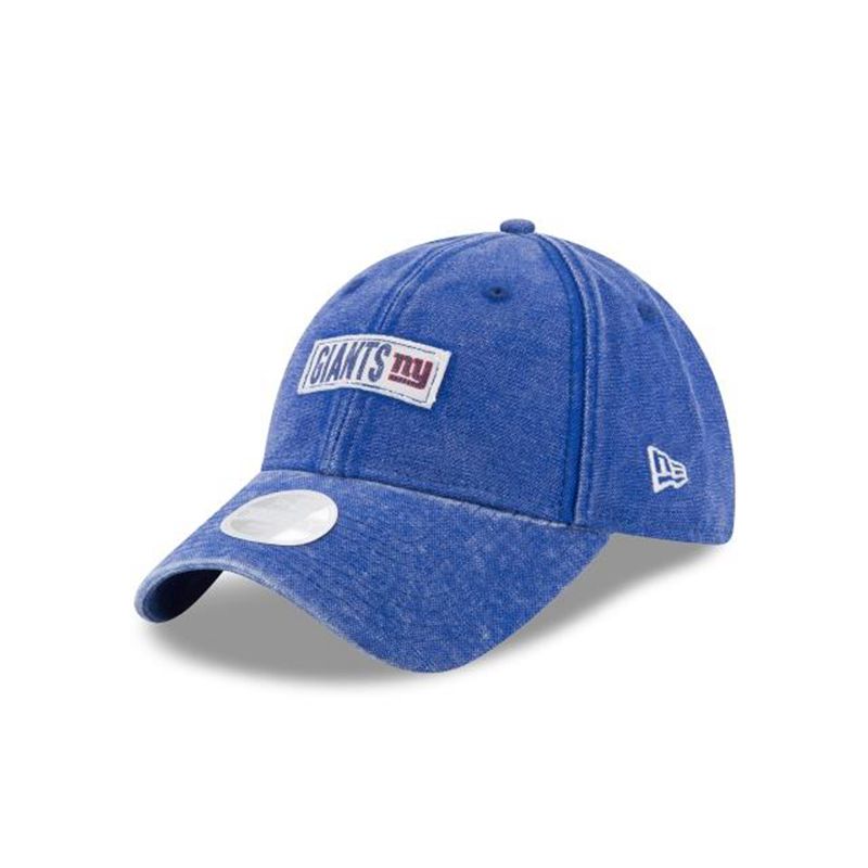 NFL New York Giants Womens Rugged Tag 9Twenty Adjustable (OJI8078) - Blue New Era Caps